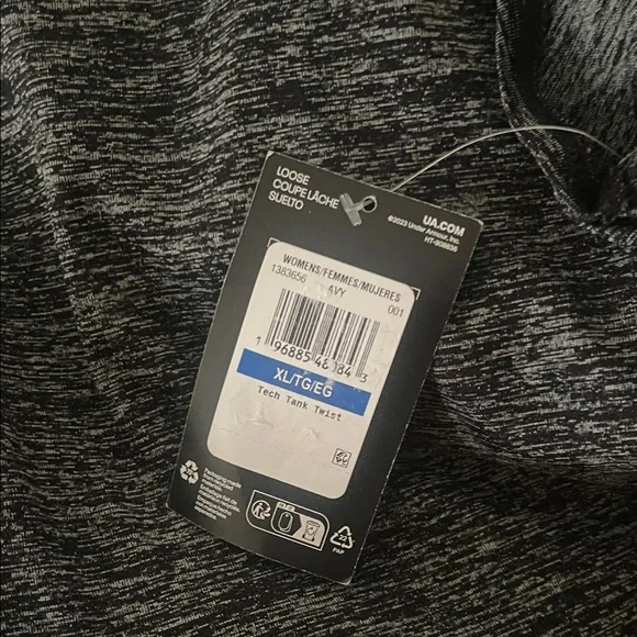 Under Armour Women's Charcoal Muscle Tee - Picture 2 of 3